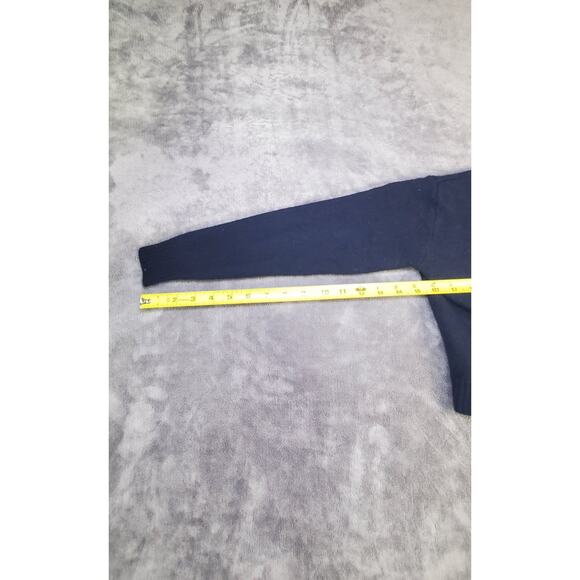 Brandy Melville Sweater Womens OS Navy Crop Cardigan Button Wool Cashmere C26-30 - Picture 4 of 10